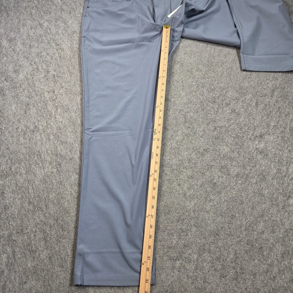 Rye 51 Voyager Techknit Pants Mens 38 Blue Gray Milo Straight Fit Performance